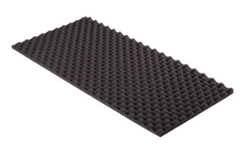 Akustik Noppenschaumstoff MicroPor 100 x 50 x (2-9) cm anthrazit - Schaumstoff in Bestqualität