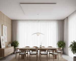 Akustik-Deckensegel Quadrat 1200 x 1200